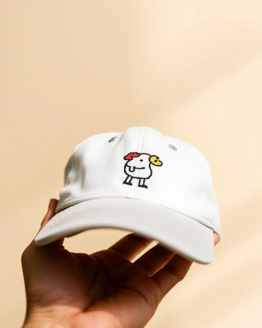 Detalle de gorra bordada
