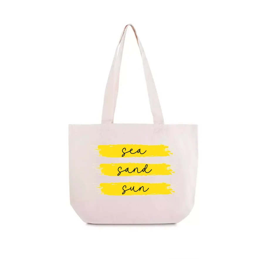Cool Tote Sea Sand Sun Yellow
